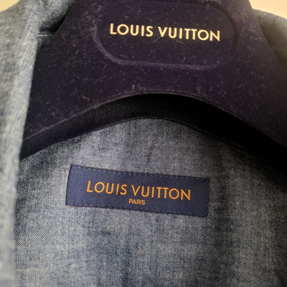 Louis Vuitton Blue Denim Shirt (runs very small) - Picture 4 of 14